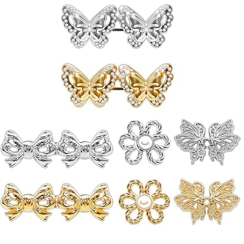 8 Stück Jeans Taillenspanner Taillenschnallen Hosen Taille Knopf Straffer Hose Bund Einsteller für Jeans Hosen von Btgghytr