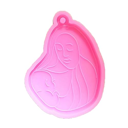 Btgghytr Silikonformen für Kunstharz, Basteln, Mutter, Baby, Schlüsselanhänger, Ohrringe, Silikonform, Epoxidharz, flexible Kuchenform, Schokoladenformen, Schmuck Btgghytr Silikonformen für Kunstharz, Basteln, Mutter, Baby, Schlüsselanhänger, Ohrringe, Silikonform, Epoxidharz, flexible Kuchenform, Schokoladenformen, Schmuck von Btgghytr