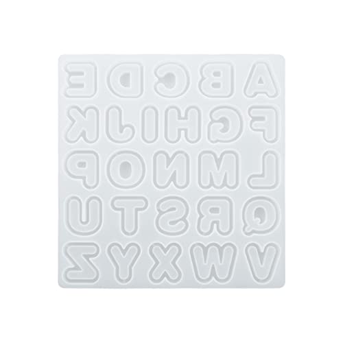 Btgghytr Silikonformen für Kunstharz, Buchstabenform, Silikonform, Ohrringe, Anhänger, Schlüsselanhänger, Kristall, Epoxidharz, Bastelformen von Btgghytr