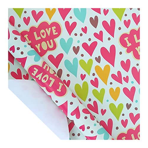 Btruely Geschenkpapier-Werkzeugsatz Buntes Geschenkpapier-Urlaubsparty-Geschenk-Blumen-Liebes-Herz-Papier-Valentinstag-Geschenkpapier Geschenkpapier Vintage Flugzeug (A, One Size) von Btruely