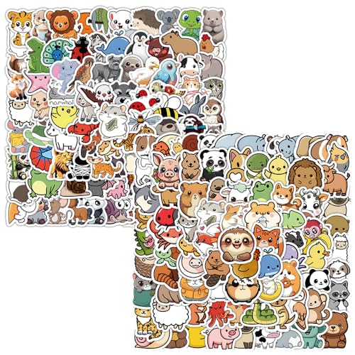 200 Stücke Tiere Aufkleber Kinder, Cute Cartoon Tiere Sticker Kinder,Vinyl Wasserdicht Aufkleber Pack Tier Stickers Set für Water Bottle Auto Skateboards Laptop Skateboard Motorrad für Teens Kinder 200 Stücke Tiere Aufkleber Kinder, Cute Cartoon Tiere Sticker Kinder,Vinyl Wasserdicht Aufkleber Pack Tier Stickers Set für Water Bottle Auto Skateboards Laptop Skateboard Motorrad für Teens Kinder von BULKEE