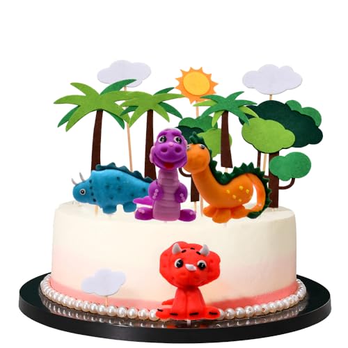 Dinosaurier Tortendeko,13 Stück Dino Geburtstag Kuchen Deko, Dinosaurier Party Cupcake Toppers Happy Birthday Cake Topper für Dinosaurier Geburtstag Deko 3D Dinosaurier Kuchen Topper für Kinder Junge Dinosaurier Tortendeko,13 Stück Dino Geburtstag Kuchen Deko, Dinosaurier Party Cupcake Toppers Happy Birthday Cake Topper für Dinosaurier Geburtstag Deko 3D Dinosaurier Kuchen Topper für Kinder Junge von BULKEE