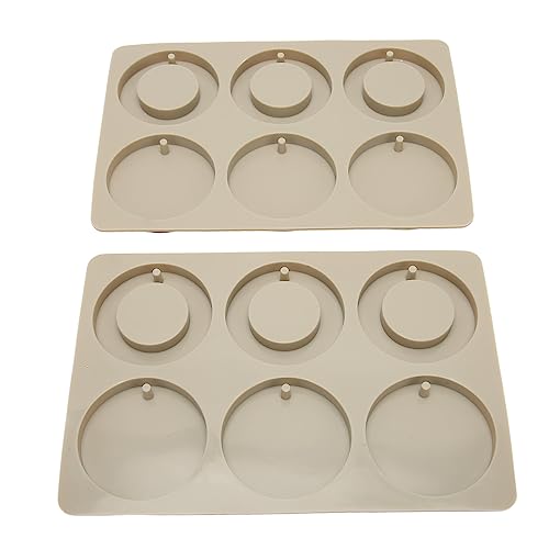 2 Stück Seifen Silikonformen, Handgefertigte Seifen Gießformen, DIY Harzformen, Seifenherstellungs mit Löchern zum Aufhängen, 6 Kreise Runde Ringe Silikon Seifenformen aus Epoxidharz Wachsformen 2 Stück Seifen Silikonformen, Handgefertigte Seifen Gießformen, DIY Harzformen, Seifenherstellungs mit Löchern zum Aufhängen, 6 Kreise Runde Ringe Silikon Seifenformen aus Epoxidharz Wachsformen von Buachois