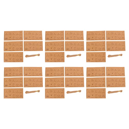 300 Sets Kraftpapier Tags, niedliche Muster handgefertigte Etiketten, Kraftpapier -Tags mit Jute -String für Handwerkszeithochzeit Weihnachtsdekoration 300 Sets Kraftpapier Tags, niedliche Muster handgefertigte Etiketten, Kraftpapier -Tags mit Jute -String für Handwerkszeithochzeit Weihnachtsdekoration von Buachois