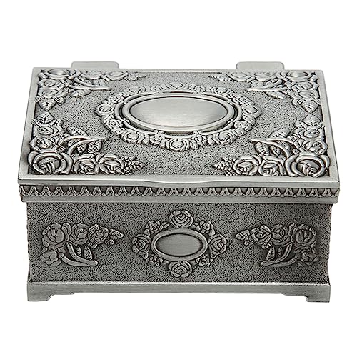 Metall Schmuckkästchen, Vintage Rechteckige Schmuckdose, Kleine Schmuckaufbewahrungsbox, Ohrringe Schmuckbox, Schmuckschatulle Geschnitzt Hochzeit Souvenir Behälter für Ringe, Ohrringe, Halsketten Metall Schmuckkästchen, Vintage Rechteckige Schmuckdose, Kleine Schmuckaufbewahrungsbox, Ohrringe Schmuckbox, Schmuckschatulle Geschnitzt Hochzeit Souvenir Behälter für Ringe, Ohrringe, Halsketten von Buachois