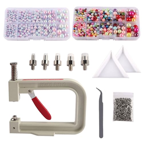 Perleneinstellungsmaschine, Perleneinstellungswerkzeuge Handdruckmaschine, Perlen -Nieten -Fixmaschine für Hüte, Schuhe, Kleidung, Taschen, Röcke, Perlen -DIY -Zubehör Perleneinstellungsmaschine, Perleneinstellungswerkzeuge Handdruckmaschine, Perlen -Nieten -Fixmaschine für Hüte, Schuhe, Kleidung, Taschen, Röcke, Perlen -DIY -Zubehör von Buachois