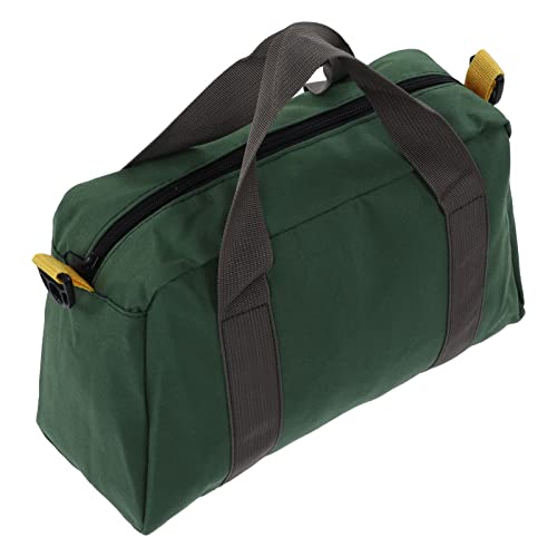 Tragbare Werkzeugtasche Leer 40x22x15cm Große Leinwand Wasserdicht Tool Bag mit Griff, Mehrzweck Verschleißfest Werkzeugkoffer Elektriker Zimmerei Werkzeug Organizer Tasche von Buachois