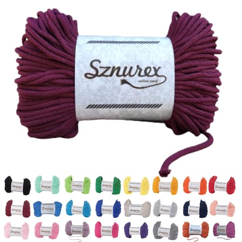 Makramee Garn 5mm x 100m Baumwollschnur Perfekt für DIY, Garn für Makramee-Schnur über 50 Farben Oeko-TEX Zertifiziert - Baumwollkordel, Baumwollgarn mit Polyesterkern Makramee Garn 5mm x 100m Baumwollschnur Perfekt für DIY, Garn für Makramee-Schnur über 50 Farben Oeko-TEX Zertifiziert - Baumwollkordel, Baumwollgarn mit Polyesterkern von Bubble Brothers