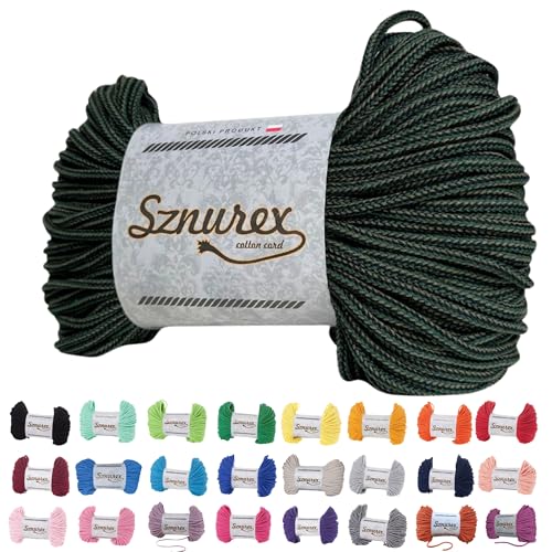 Makramee Garn 5mm x 100m Baumwollschnur Perfekt für DIY, Garn für Makramee-Schnur über 50 Farben Oeko-TEX Zertifiziert - Baumwollkordel, Baumwollgarn mit Polyesterkern Makramee Garn 5mm x 100m Baumwollschnur Perfekt für DIY, Garn für Makramee-Schnur über 50 Farben Oeko-TEX Zertifiziert - Baumwollkordel, Baumwollgarn mit Polyesterkern von Bubble Brothers