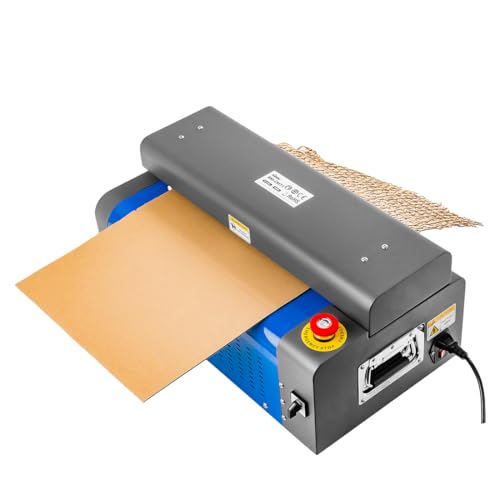 Bublaki Karton-Schneidemaschine 500 mm – Karton Zerkleinerer für Altkarton & Wellpappe – Recycelbare Verpackungspolster – 3 m/min, 7 mm Dicke, Metallgehäuse von Bublaki