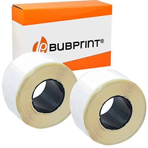 Bubprint 2 Etiketten kompatibel als Ersatz für Dymo 99010 S0722370 für Labelwriter 310 320 330 Turbo 400 Twin Turbo Duo 450 Twin Turbo Duo SE450 28MM X 89MM Weiß von Bubprint