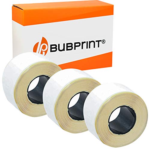 Bubprint 3 Etiketten kompatibel als Ersatz für Dymo 99010 S0722370 für Labelwriter 310 320 330 Turbo 400 Twin Turbo Duo 450 Twin Turbo Duo SE450 28MM X 89MM Weiß von Bubprint