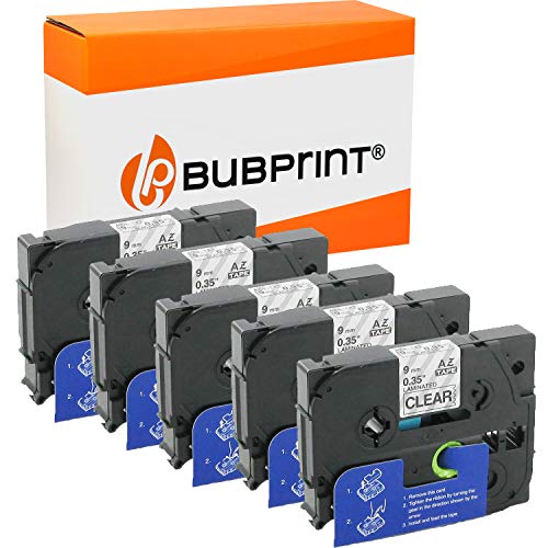 Bubprint 5 Schriftbänder kompatibel als Ersatz für Brother TZE-121 TZE 121 für P-Touch 1280 2430PC 2730VP 3600 9500PC 9700PC D400VP D600VP H100LB H105 P700 P750W Schwarz auf Transparent Bubprint 5 Schriftbänder kompatibel als Ersatz für Brother TZE-121 TZE 121 für P-Touch 1280 2430PC 2730VP 3600 9500PC 9700PC D400VP D600VP H100LB H105 P700 P750W Schwarz auf Transparent von Bubprint
