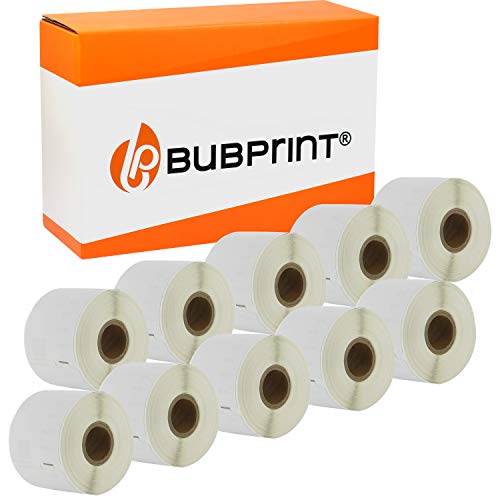 Bubprint 10 Etiketten kompatibel als Ersatz für Dymo 99015 S0722440 für Labelwriter 310 320 330 Turbo 400 Twin Turbo Duo 450 Twin Turbo Duo SE450 54MM X 70MM von Bubprint