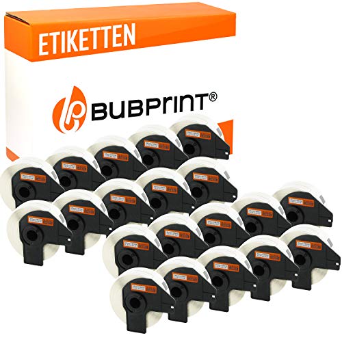 Bubprint 20 Etiketten kompatibel als Ersatz für Brother DK-11201 DK 11201 für P-Touch QL1050 QL1060N QL500BW QL550 QL560 QL570 QL580N QL700 QL710W QL720NW QL810W von Bubprint