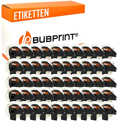 Bubprint 50 Etiketten kompatibel als Ersatz für Brother DK-11201 DK 11201 für P-Touch QL1050 QL1060N QL500BW QL550 QL560 QL570 QL580N QL700 QL710W QL720NW QL810W von Bubprint