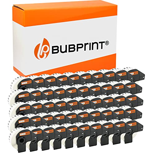 Bubprint 50 Etiketten kompatibel als Ersatz für Brother DK-22210 DK22210 für P-Touch QL1050 QL1060N QL500BW QL550 QL560 QL570 QL580N QL700 QL710W QL720NW QL810W von Bubprint