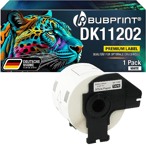 Bubprint Etiketten kompatibel als Ersatz für Brother DK 11202 DK-11202 für P-Touch QL1050 QL1060N QL500BW QL550 QL560 QL570 QL580N QL700 QL710W QL720NW QL810W von Bubprint