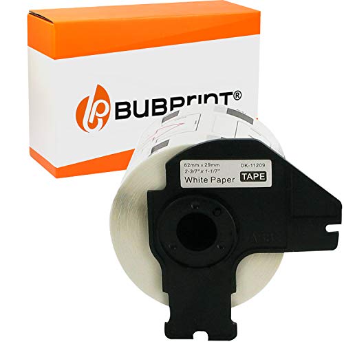Bubprint Etiketten kompatibel als Ersatz für Brother DK-11209 für P-Touch QL1050 QL1060N QL500 QL500BW QL550 QL560 QL570 QL580N QL700 QL710W QL720NW QL800 QL810W von Bubprint