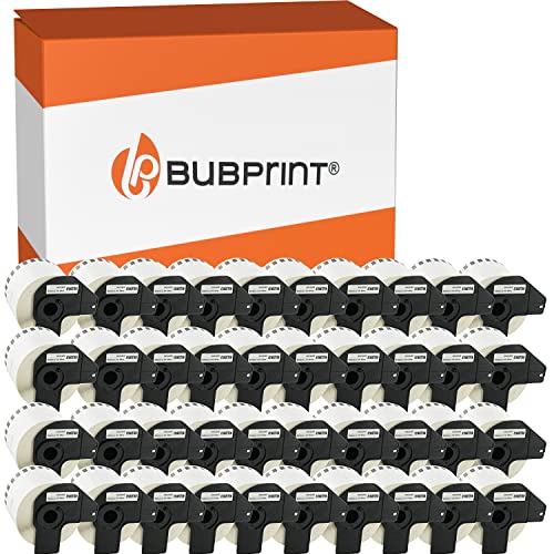 Bubprint 40 Etiketten kompatibel als Ersatz für Brother DK-22205 für P-Touch QL-1110NWB QL800 QL700 QL570 QL-820NWB QL-810W QL710 QL600 QL500 QL1100 QL710W QL720NW QL560 QL1050 QL1060 QL550 von Bubprint
