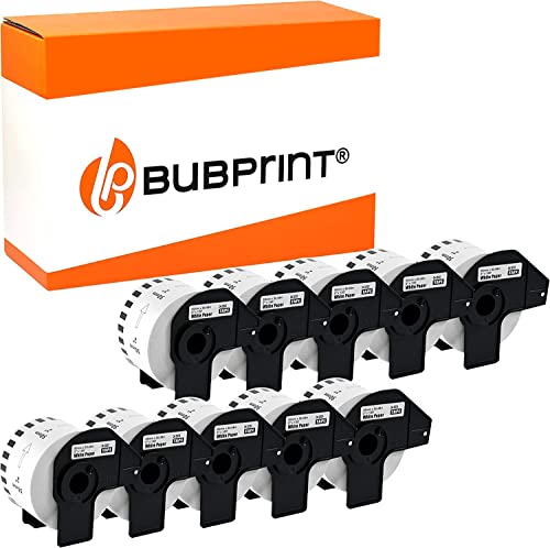 Bubprint 10 Etiketten kompatibel als Ersatz für Brother DK-22223 DK 22223 für P-Touch QL 500 550 570 700 710W 720NW 800 810W 820NWB 1050 1060N 50mm x 30,48m Set von Bubprint