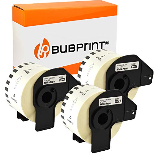 Bubprint 3 Etiketten kompatibel als Ersatz für Brother DK-22223 DK 22223 für P-Touch QL 500 550 570 700 710W 720NW 800 810W QL820NWB 1050 1060N 50mm x 30,48m Set von Bubprint