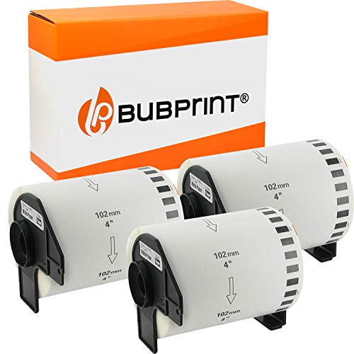 Bubprint 3 Etiketten kompatibel als Ersatz für Brother DK-22243 DK22243 für QL1050 QL1050N QL1060N QL 1060N QL1100 Series 102MM X 30,48M Weiß Bubprint 3 Etiketten kompatibel als Ersatz für Brother DK-22243 DK22243 für QL1050 QL1050N QL1060N QL 1060N QL1100 Series 102MM X 30,48M Weiß von Bubprint