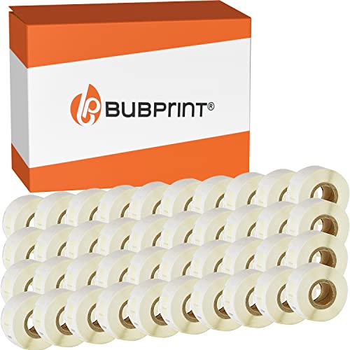 Bubprint 40 Etiketten kompatibel als Ersatz für Dymo 11352 S0722520 für Labelwriter 310 320 330 Turbo 400 Twin Turbo Duo 450 Twin Turbo Duo SE450 25 mm x 54 mm von Bubprint
