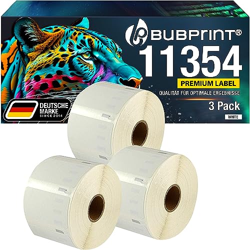 Bubprint 3x Etiketten kompatibel als Ersatz für Dymo 11354 S0722540 für Labelwriter 310 320 330 400 450 Duo Twin Turbo 57 x 32 mm weiß white Bubprint 3x Etiketten kompatibel als Ersatz für Dymo 11354 S0722540 für Labelwriter 310 320 330 400 450 Duo Twin Turbo 57 x 32 mm weiß white von Bubprint