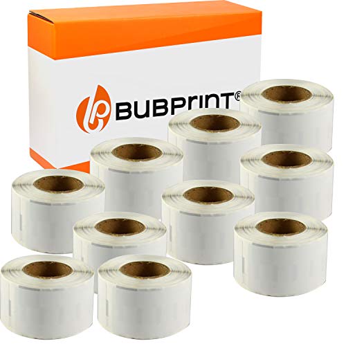 Bubprint 10 Etiketten kompatibel als Ersatz für Dymo 99014 S0722430 für Labelwriter 310 320 330 Turbo 400 Twin Turbo Duo 450 Twin Turbo Duo SE450 101 X 54 MM von Bubprint