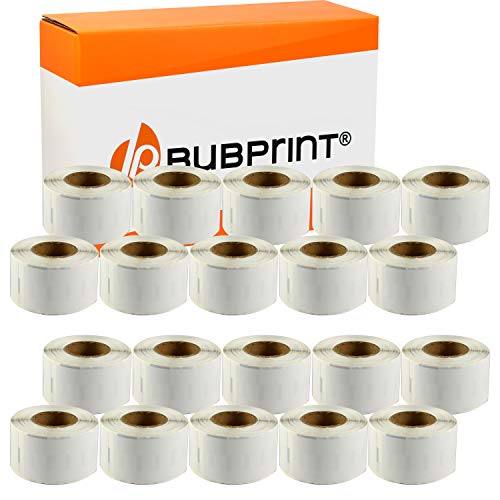 Bubprint 20 Etiketten kompatibel als Ersatz für Dymo 99014 S0722430 für Labelwriter 310 320 330 Turbo 400 Twin Turbo Duo 450 Twin Turbo Duo SE450 101 X 54 MM von Bubprint