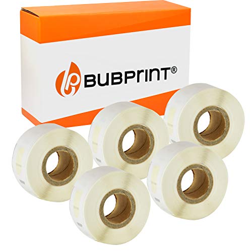 Bubprint 5 Etiketten kompatibel als Ersatz für Dymo 99014 S0722430 für Labelwriter 310 320 330 Turbo 400 Twin Turbo Duo 450 Twin Turbo Duo SE450 101 X 54 MM von Bubprint