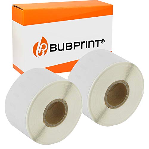 Bubprint 2 Etiketten kompatibel als Ersatz für Dymo 99018 S0722470 für Labelwriter 310 320 330 Turbo 400 Twin Turbo Duo 450 Twin Turbo Duo SE450 38MM X 190MM von Bubprint