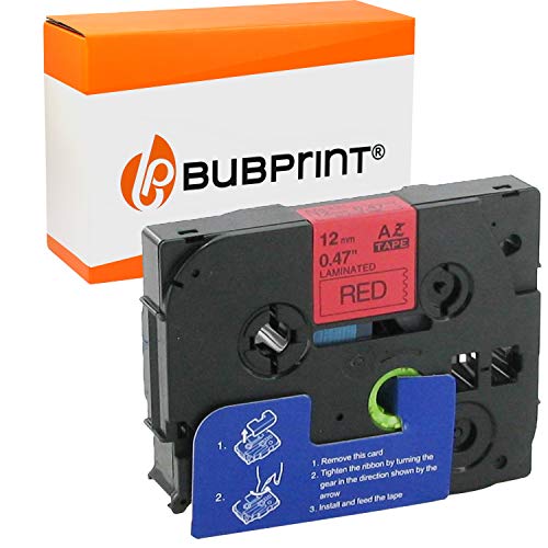 Bubprint Schriftband kompatibel als Ersatz für Brother TZE-431 TZE 431 für P-Touch 1280 2430PC 2730VP 3600 9500PC 9700PC D400VP D600VP H100LB H105 P700 P750W Schwarz auf Rot von Bubprint
