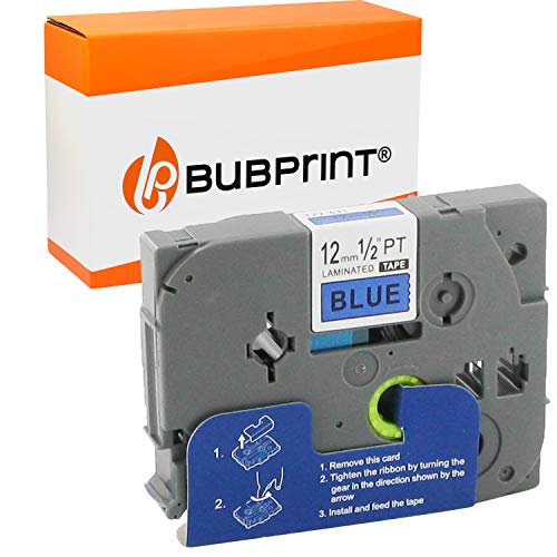 Bubprint Schriftband kompatibel als Ersatz für Brother TZE-531 TZE 531 für P-Touch 1280 2430PC 2730VP 3600 9500PC 9700PC D400VP D600VP H100LB H105 P700 P750W Schwarz auf Blau von Bubprint