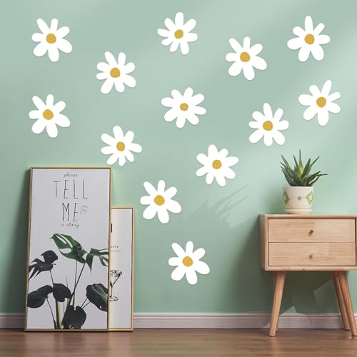 36 Stück Wandtattoo Kinderzimmer Deko Wandsticker Selbstklebend Weiß Gänseblümchen Wanddeko, DIY Wandaufkleber für Mädchen Jungen Schlafzimmer 36 Stück Wandtattoo Kinderzimmer Deko Wandsticker Selbstklebend Weiß Gänseblümchen Wanddeko, DIY Wandaufkleber für Mädchen Jungen Schlafzimmer von Bubuny
