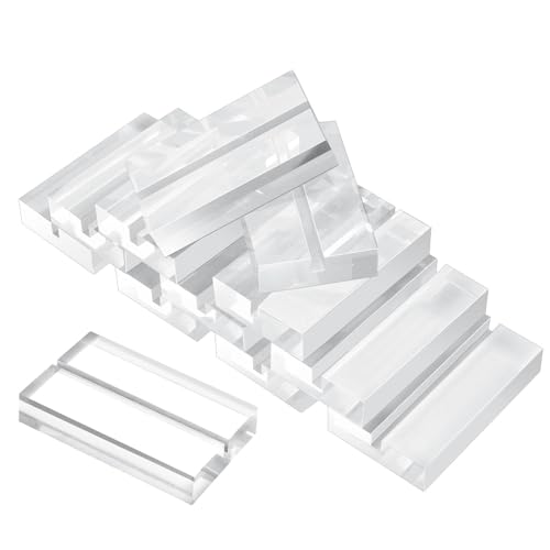 Bubuny 12 Stück Tischkartenhalter Stabil Acryl Transparenter Kartenhalter für Hochzeit Partys Menükartenhalter Postkartenhalter Fotoständer Postkarten von Bubuny