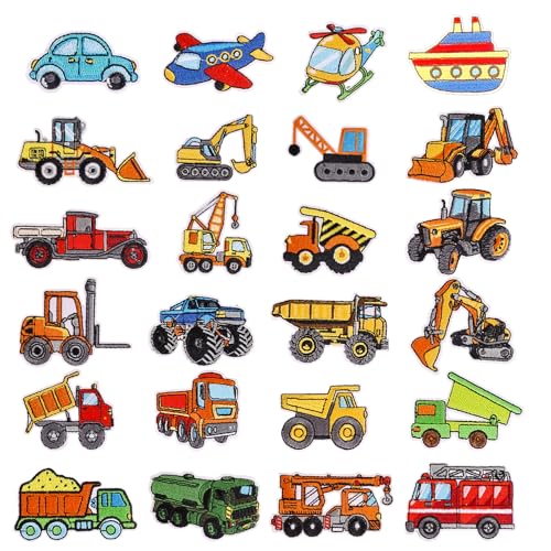 Bubuny Flicken zum Aufbügeln Kinder 24 Stk., Bügelflicken Kinder Aufnäher Bügelbilder für Textilien Auto Bügelpatch Aufbügelflicken Bügelsticker Patches Aufnäher zum Aufbügeln für DIY Kleidung Jeans Bubuny Flicken zum Aufbügeln Kinder 24 Stk., Bügelflicken Kinder Aufnäher Bügelbilder für Textilien Auto Bügelpatch Aufbügelflicken Bügelsticker Patches Aufnäher zum Aufbügeln für DIY Kleidung Jeans von Bubuny