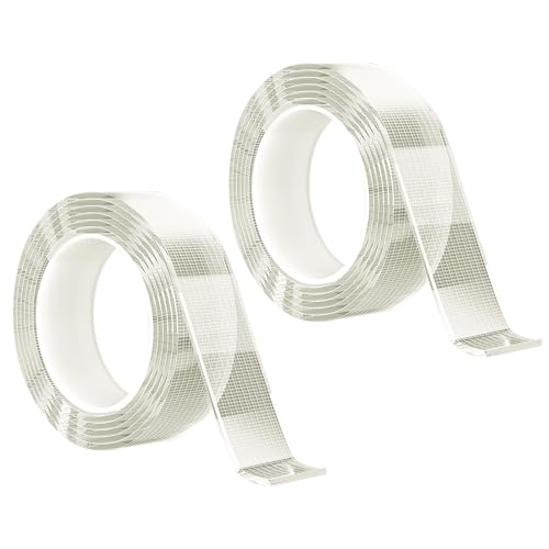 Doppelklebeband 6M, Doppelseitiges Klebeband Transparent, Nano Klebeband Wiederverwendbares Double Sided Tape, Entfernbares Keine Spuren Beidseitiges Klebeband für Teppichen, Fotowänden Doppelklebeband 6M, Doppelseitiges Klebeband Transparent, Nano Klebeband Wiederverwendbares Double Sided Tape, Entfernbares Keine Spuren Beidseitiges Klebeband für Teppichen, Fotowänden von Bubuny