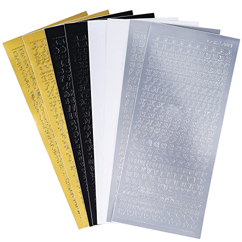 Klebebuchstaben Wachsbuchstaben für kerzen, 8 Sheet Sticker Buchstaben Set, Groß- und Kleinbuchstaben mit Zahlen für Kerzen zur Taufe Kommunion Hochzeit Klebebuchstaben Gold Klebebuchstaben Wachsbuchstaben für kerzen, 8 Sheet Sticker Buchstaben Set, Groß- und Kleinbuchstaben mit Zahlen für Kerzen zur Taufe Kommunion Hochzeit Klebebuchstaben Gold von Bubuny