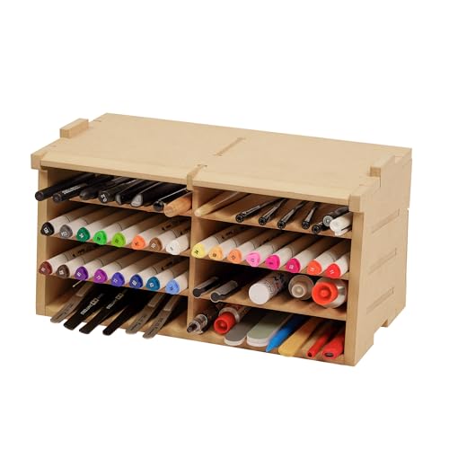 Bucasso Modellbausatz-Werkzeugaufbewahrungsregal, Organizer aus MDF-Material, Aufbewahrung für Pinsel/Pinzetten, Pinsel-/Werkzeughalter für Bastelbedarf für Tamiya- und Gundam-Werkzeuge, GK4 Bucasso Modellbausatz-Werkzeugaufbewahrungsregal, Organizer aus MDF-Material, Aufbewahrung für Pinsel/Pinzetten, Pinsel-/Werkzeughalter für Bastelbedarf für Tamiya- und Gundam-Werkzeuge, GK4 von Bucasso