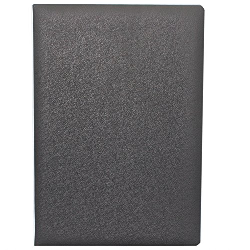 Unterschriftenmappe aus genarbtem Vollrindleder in Schwarz von Buchbinderei Vera Donna