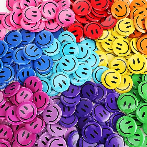 200 Stück Happy Smile Face Button Pin Retro Pinback Badge Classic Smile Face Pin für Rucksäcke Zubehör Damen Neuheit Knöpfe und Anstecknadeln, 3,2 cm Durchmesser, Weißblech, Kein Edelstein 200 Stück Happy Smile Face Button Pin Retro Pinback Badge Classic Smile Face Pin für Rucksäcke Zubehör Damen Neuheit Knöpfe und Anstecknadeln, 3,2 cm Durchmesser, Weißblech, Kein Edelstein von Bucherry