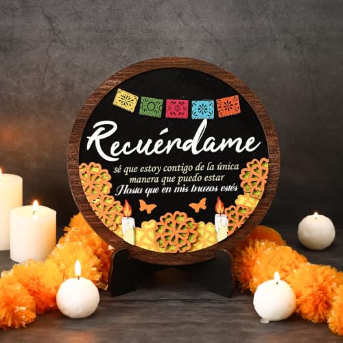 Bucherry Day of the Dead Dekorationen Altar Dia De Los Muertos Holz Ofrenda De Muertos Dekorationen mit Ständer Erinnerungszubehör für Halloween Mexikanischer Tag der Toten Party Dekor Bucherry Day of the Dead Dekorationen Altar Dia De Los Muertos Holz Ofrenda De Muertos Dekorationen mit Ständer Erinnerungszubehör für Halloween Mexikanischer Tag der Toten Party Dekor von Bucherry