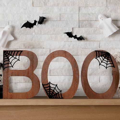 Bucherry Halloween-Tischdekoration, Buchstaben, Boo Schilder, Retro, Etagen-Tablett, Dekoration, für Zuhause, Regal, Vintage, Gothic, Partyzubehör, 3 Stück Bucherry Halloween-Tischdekoration, Buchstaben, Boo Schilder, Retro, Etagen-Tablett, Dekoration, für Zuhause, Regal, Vintage, Gothic, Partyzubehör, 3 Stück von Bucherry