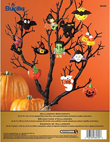Bucilla 402441 Halloween-Ornament-Set, Filz-Applikationsset, Orange/Schwarz, 29.84 x 22.86 x 3.55 cm Bucilla 402441 Halloween-Ornament-Set, Filz-Applikationsset, Orange/Schwarz, 29.84 x 22.86 x 3.55 cm von Bucilla