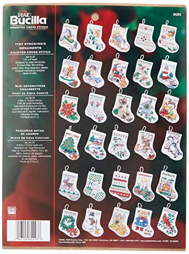 Bucilla 84293 Kreuzstich-Ornament-Set, klein, Weiß Bucilla 84293 Kreuzstich-Ornament-Set, klein, Weiß von Bucilla