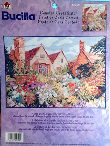 Plaid Bucilla Counted Cross Stitch Kit # 42759 - House and Garden by Bucilla von Bucilla