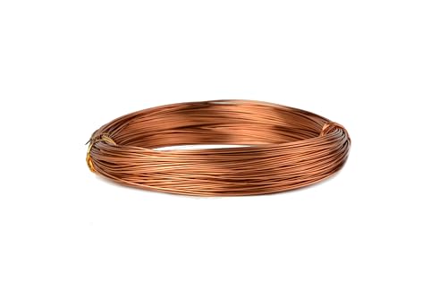 Aluminium-Draht, Ø 1 mm, 10 m oder 60 m Länge, verschiedenen Farben (Cognac, 60m) von Buco der Draht