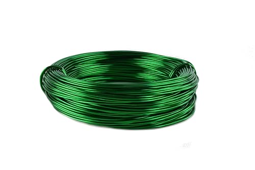 Aluminiumdraht eloxiert Ø 2mm - 60m Ring in verschiedenen Farben. (17, Grün, 12m) von Buco der Draht